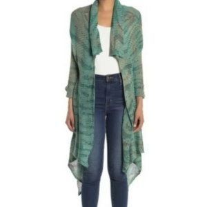 NWT Anthro Aratta Silent Journey Waterfall Ribbed Cardigan M